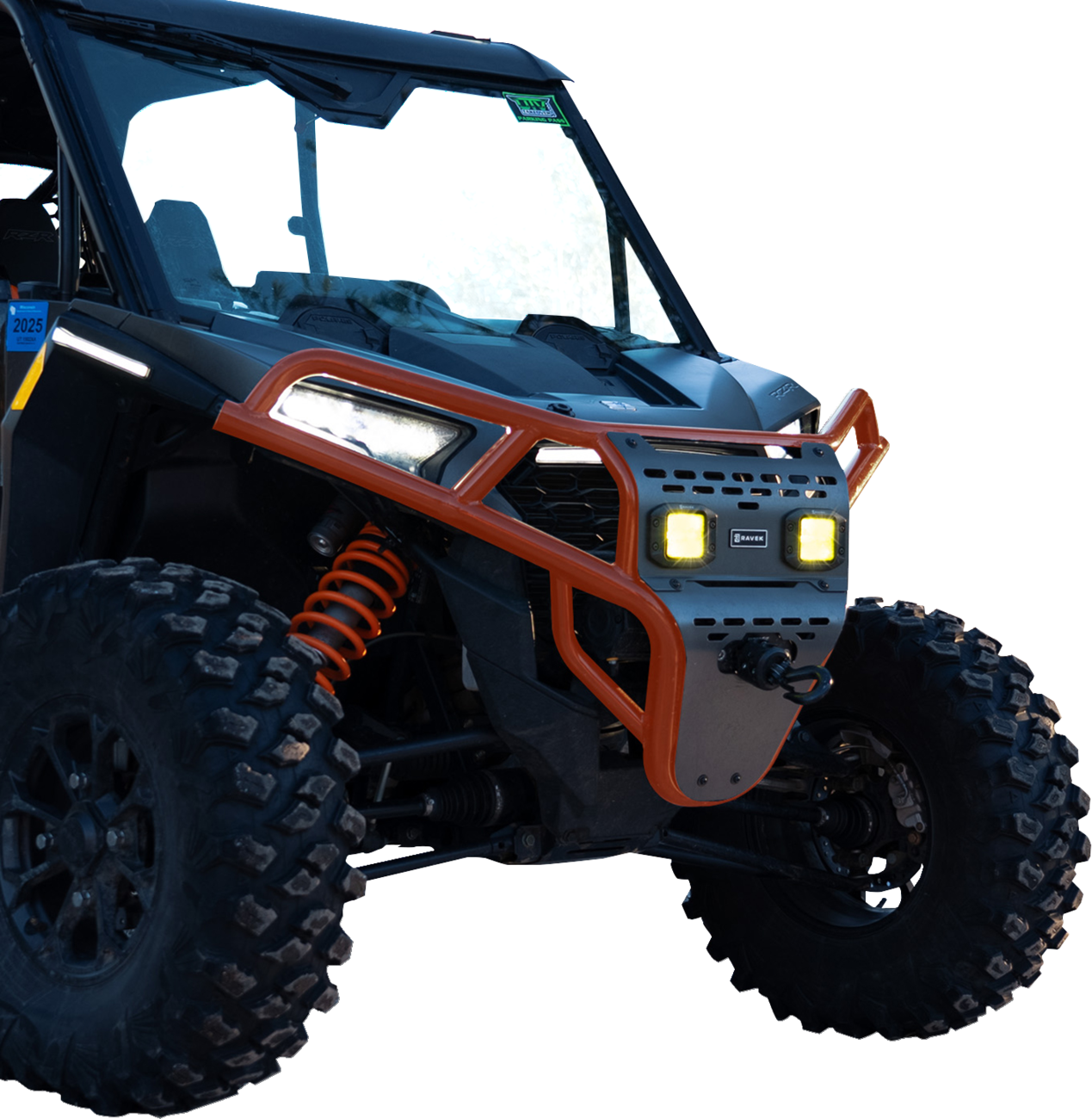 RAVEK - Front Bumper/Skid Plate with Lights - 05301700