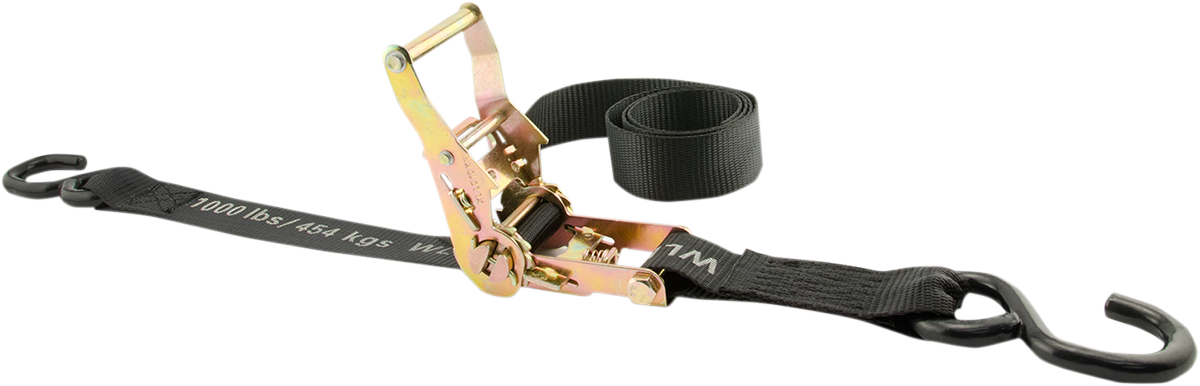 ERICKSON Ratchet Straps - 1.5" x 6' - Black 05735