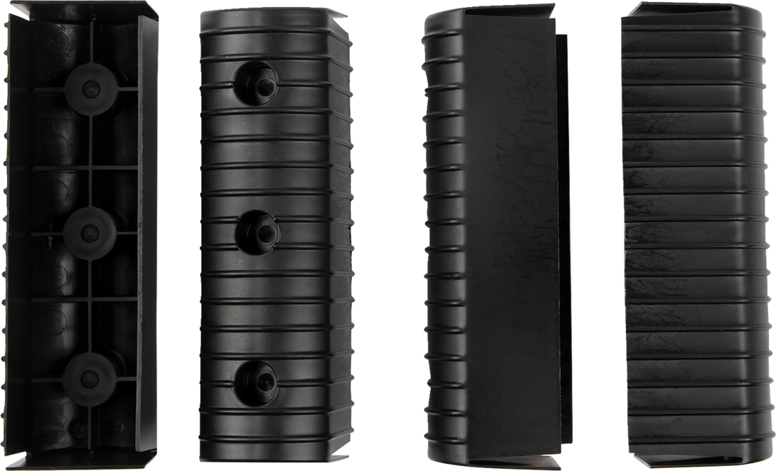 CALIBER Bunk Wrap Endcap - 2"x6" - Black - 4 Pack 23053-BK