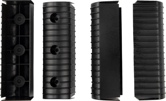 CALIBER Bunk Wrap Endcap - 2"x6" - Black - 4 Pack 23053-BK