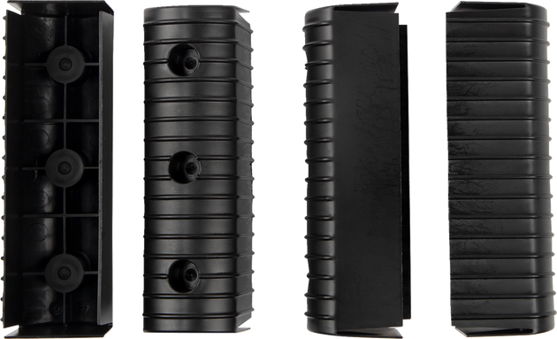 CALIBER Bunk Wrap Endcap - 2"x6" - Black - 4 Pack 23053-BK