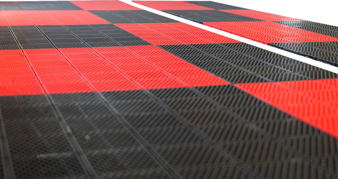 CALIBER ProTech Smooth Flooring - Red - 8 pcs 13610-2