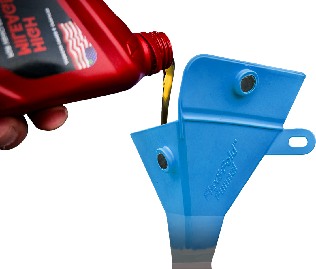 CALIBER Funnels - Flexible/Foldable - Small/Medium/Large - Blue/Orange/Yellow - 3 Pack 13590