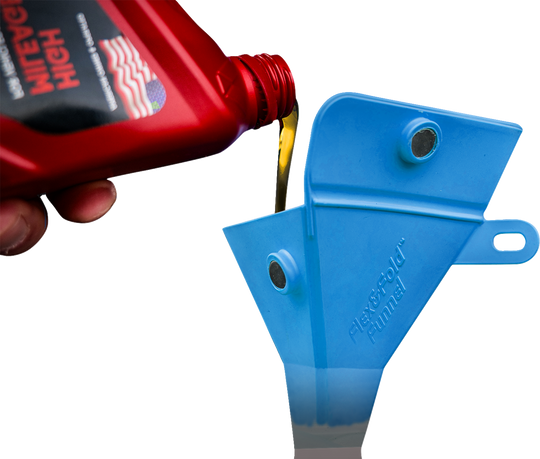 CALIBER Funnels - Flexible/Foldable - Small/Medium/Large - Blue/Orange/Yellow - 3 Pack 13590