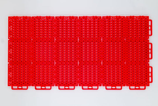 PROTECH FLOORING - SMOOTH - 8 PC. - RED