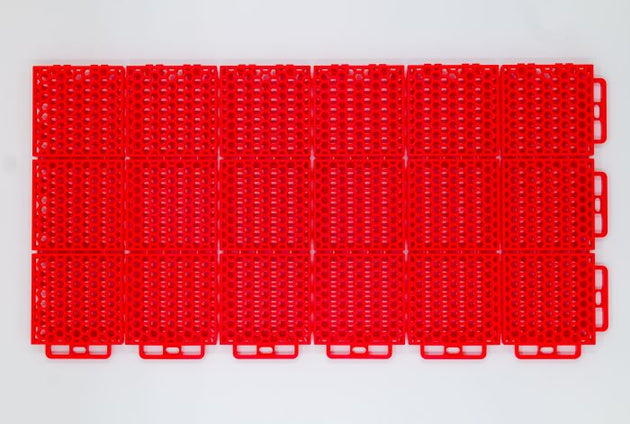 PROTECH FLOORING - SMOOTH - 8 PC. - RED