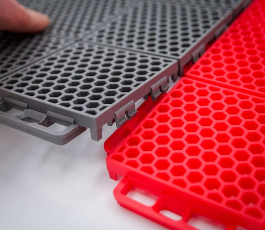 PROTECH FLOORING - SMOOTH - 8 PC. - RED