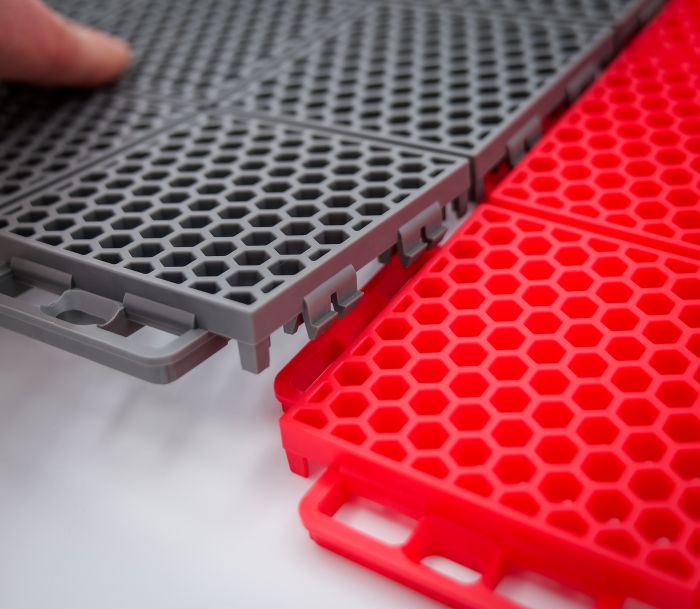 PROTECH FLOORING - SMOOTH - 8 PC. - RED