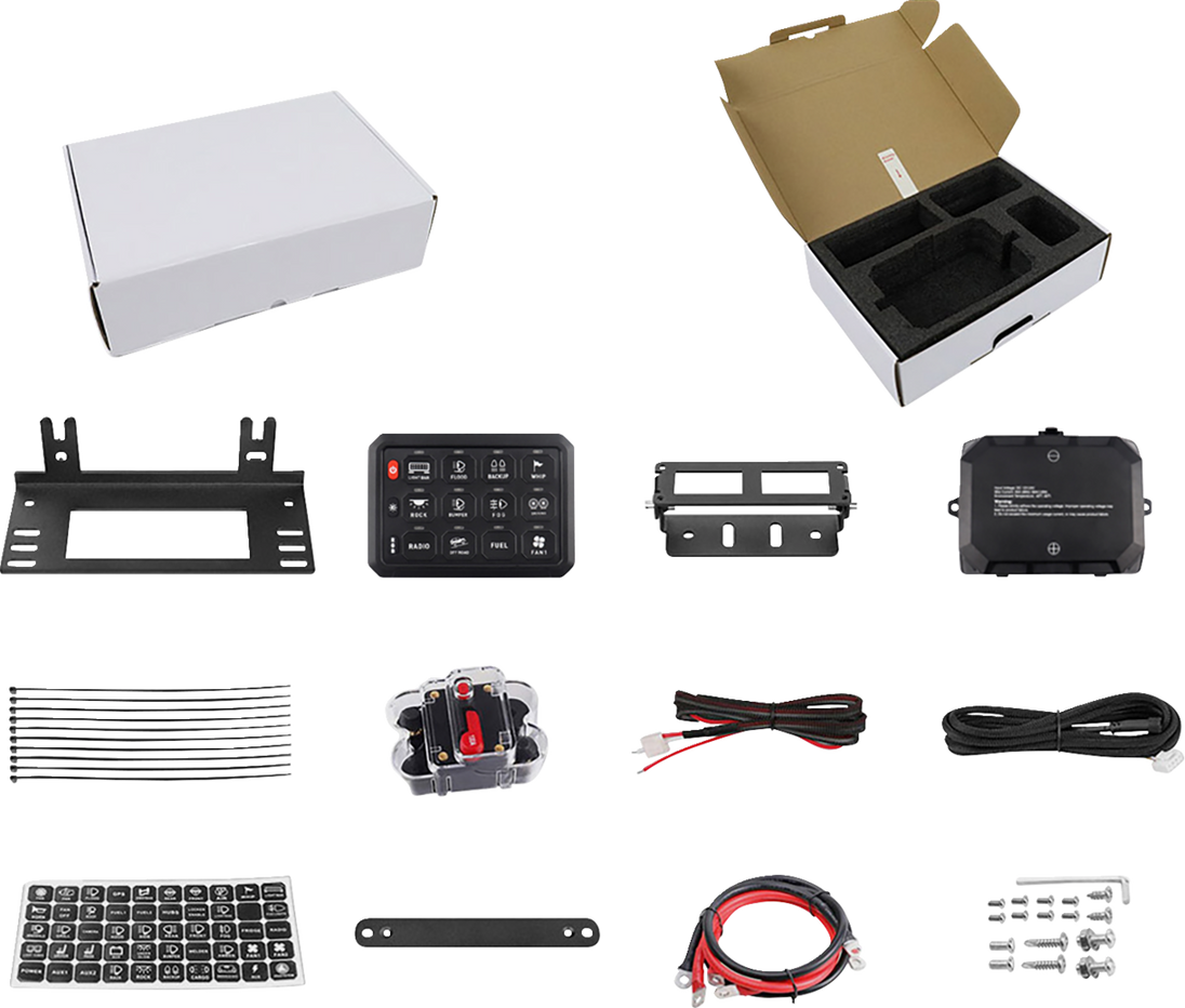 MOOSE OFFROAD Gang Switch Panel - 12 Position 90-200-PU