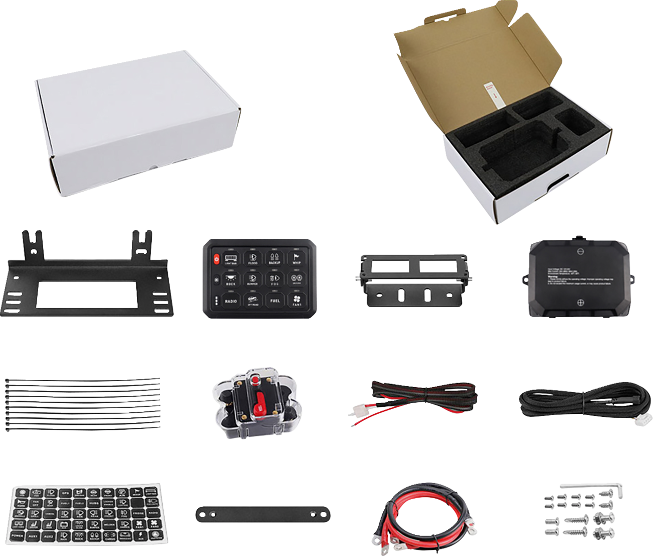 MOOSE OFFROAD Gang Switch Panel - 12 Position 90-200-PU