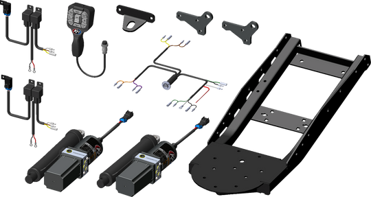 KFI PRODUCTS V-Plow Actuator Tube Kit with Remote 106180-APH