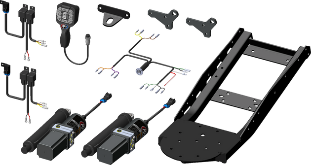 KFI PRODUCTS V-Plow Actuator Tube Kit with Remote 106180-APH