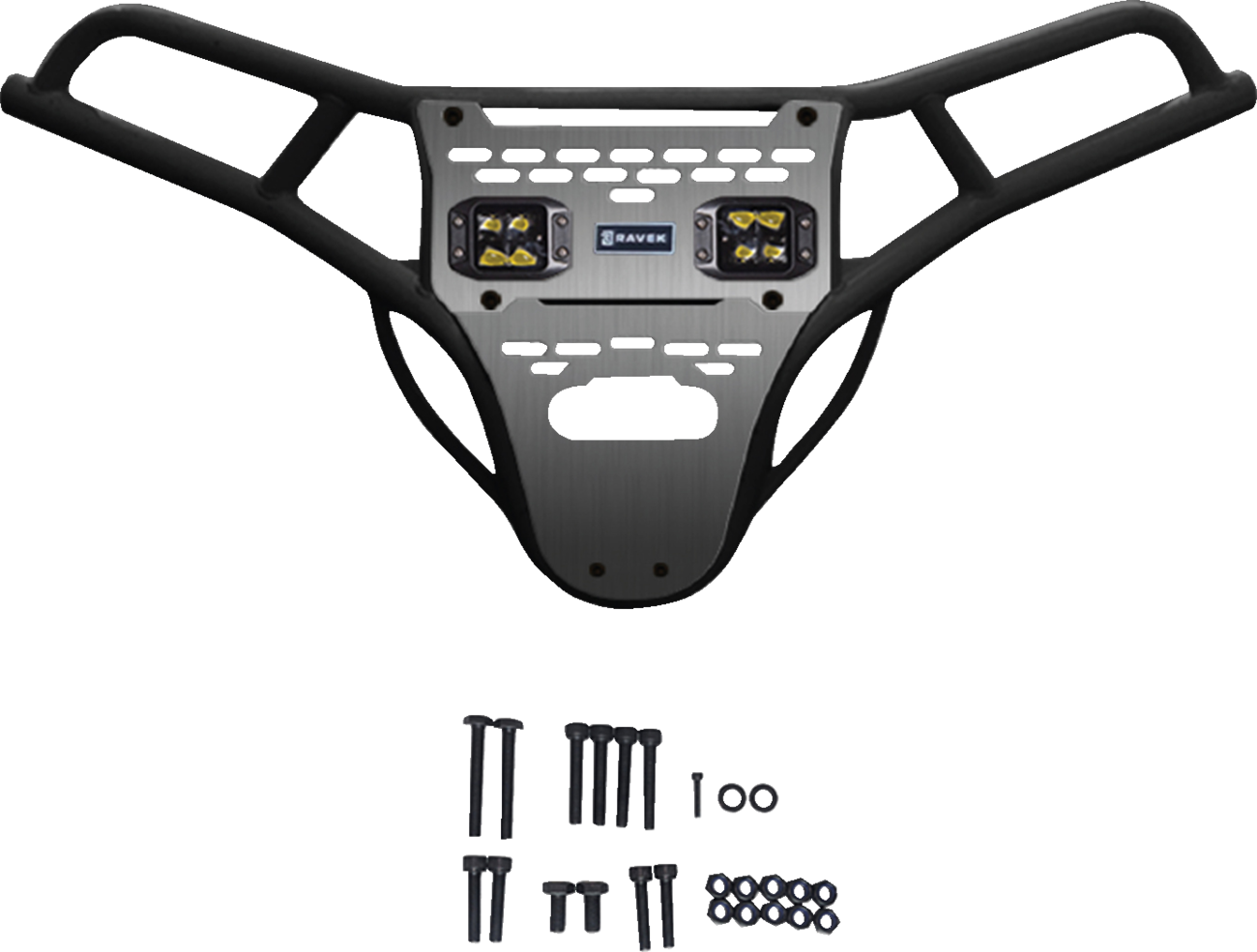 RAVEK - Front Bumper/Skid Plate with Lights - 05301698
