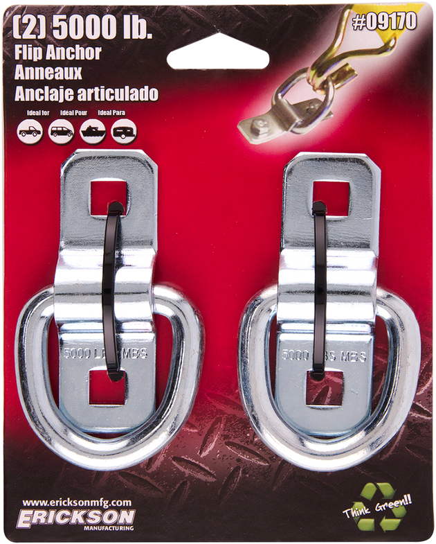 ERICKSON Flip-Style Anchor Rings - 5000 lb-Rated 09170