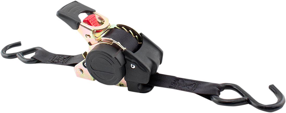 ERICKSON Retractable Ratchet Tie-Downs - 6' - Black 34413