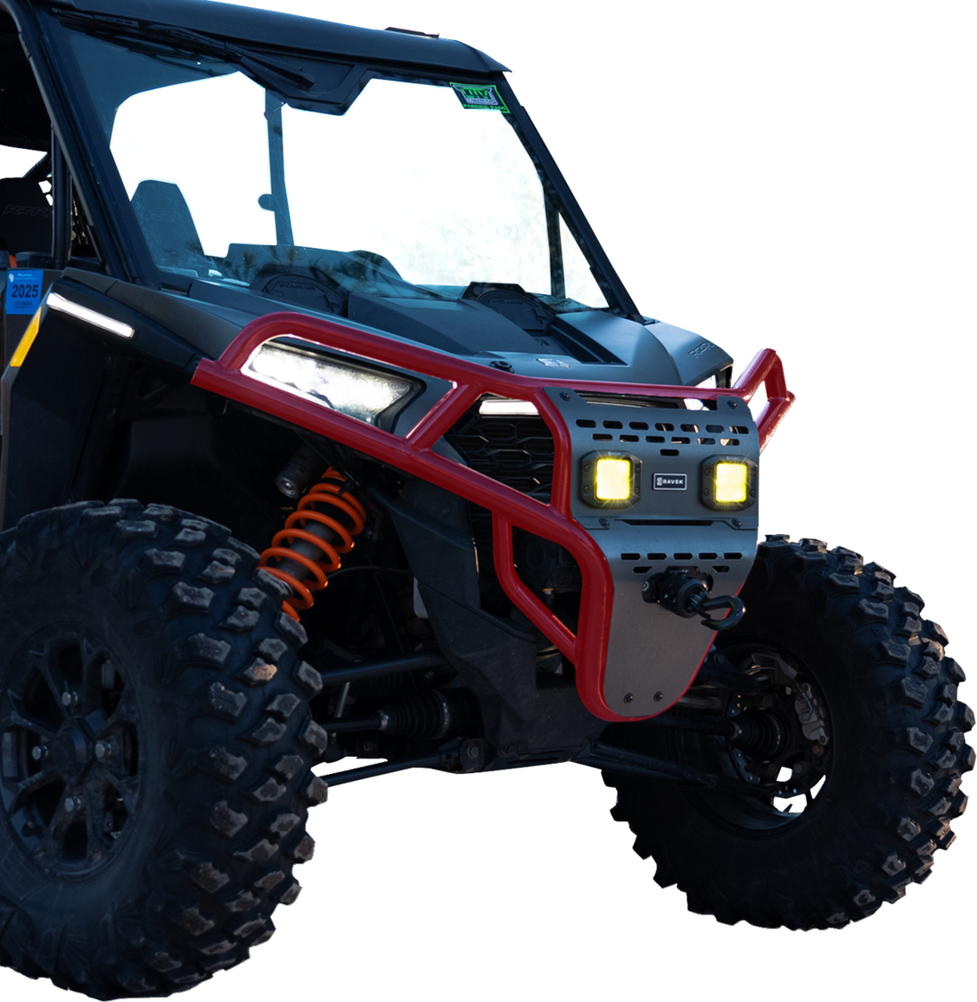 RAVEK - Front Bumper/Skid Plate with Lights - 05301702