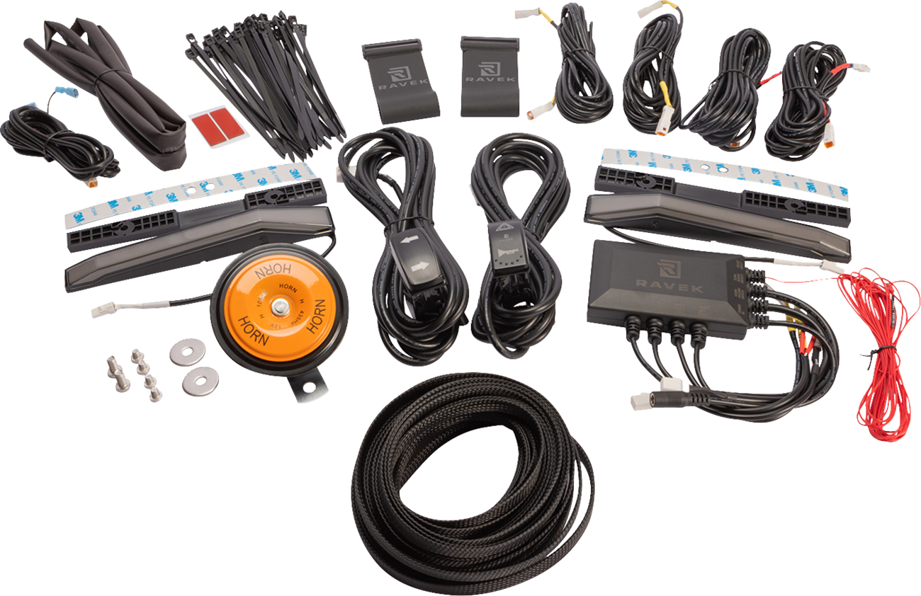RAVEK Turn Signal Kit - White Running Light - Defender 65-105