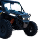 RAVEK Front Bumper/Skid Plate with White Lights - Black - RZR XP 1000 64-317BKL