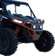 RAVEK Front Bumper/Skid Plate with White Lights - Orange - RZR XP 1000 64-317ORL