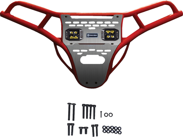 Front Bumper/Skid Plate with Lights