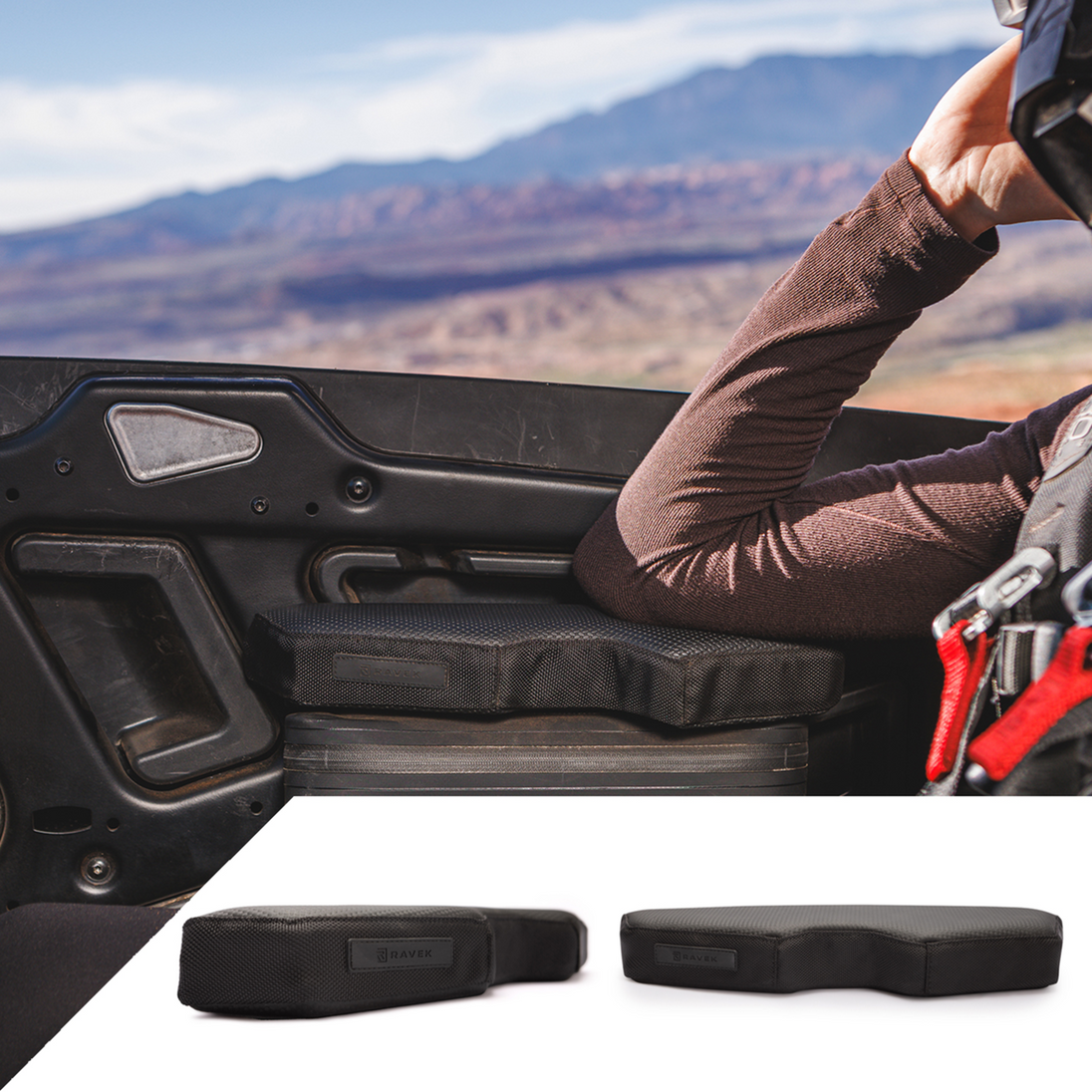 RAVEK Heavy Duty Adjustable Armrests - Polaris RZR Pro XP 64-3001