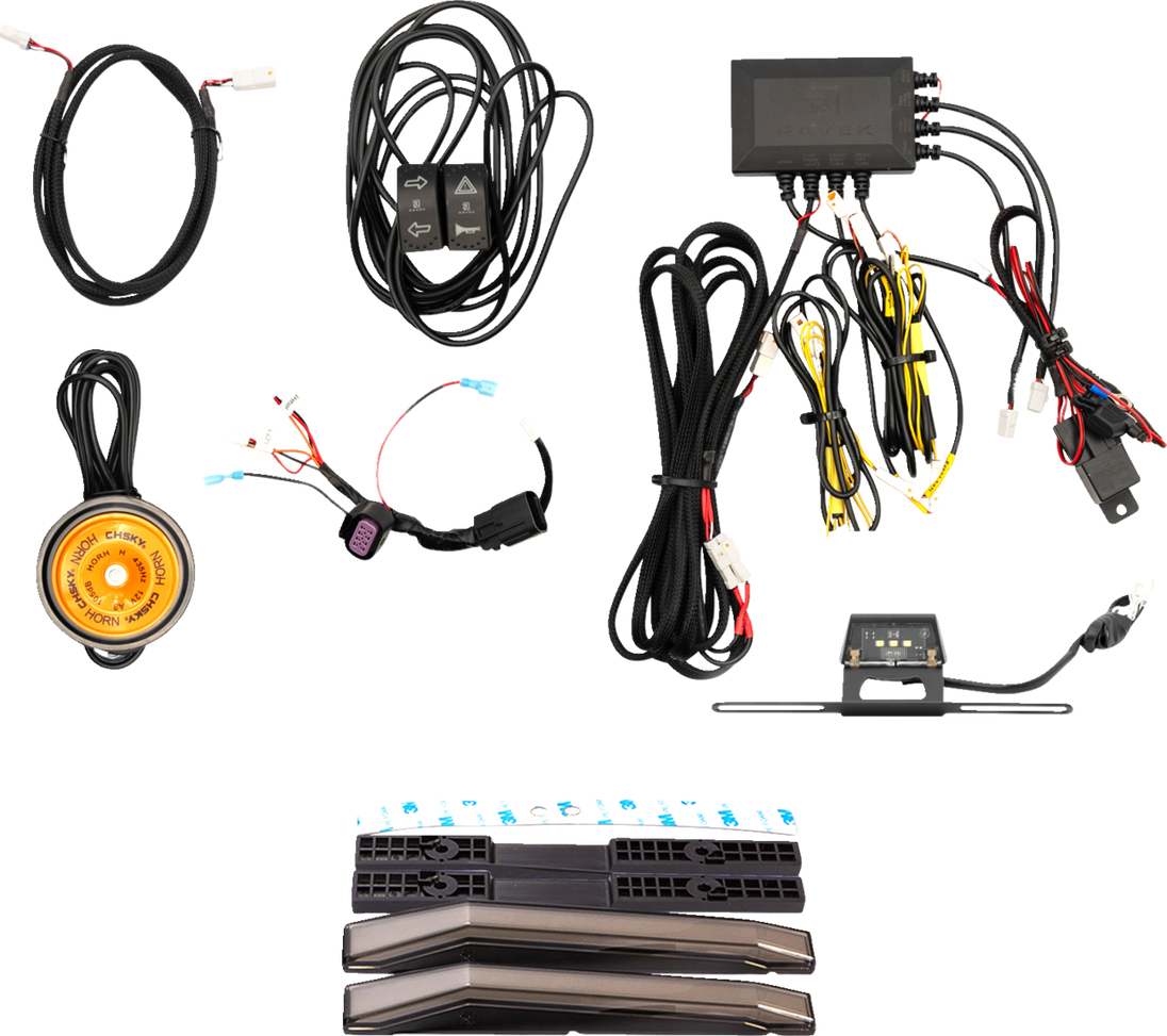 RAVEK Turn Signal Kit - White Running Light - Kawasaki 67-3002