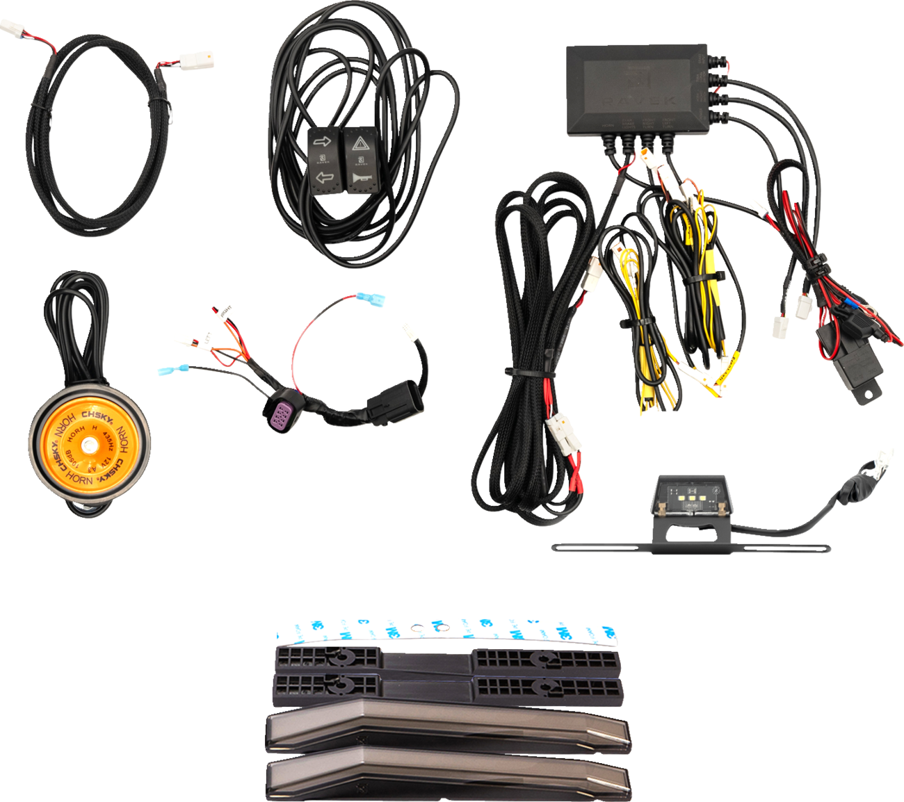 RAVEK Turn Signal Kit - White Running Light - Kawasaki 67-3002