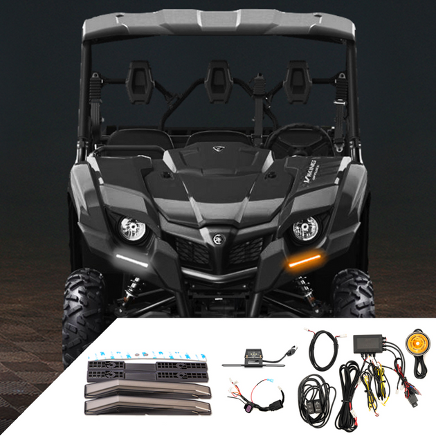 RAVEK Turn Signal Kit - White Running Light - Kawasaki 67-3002