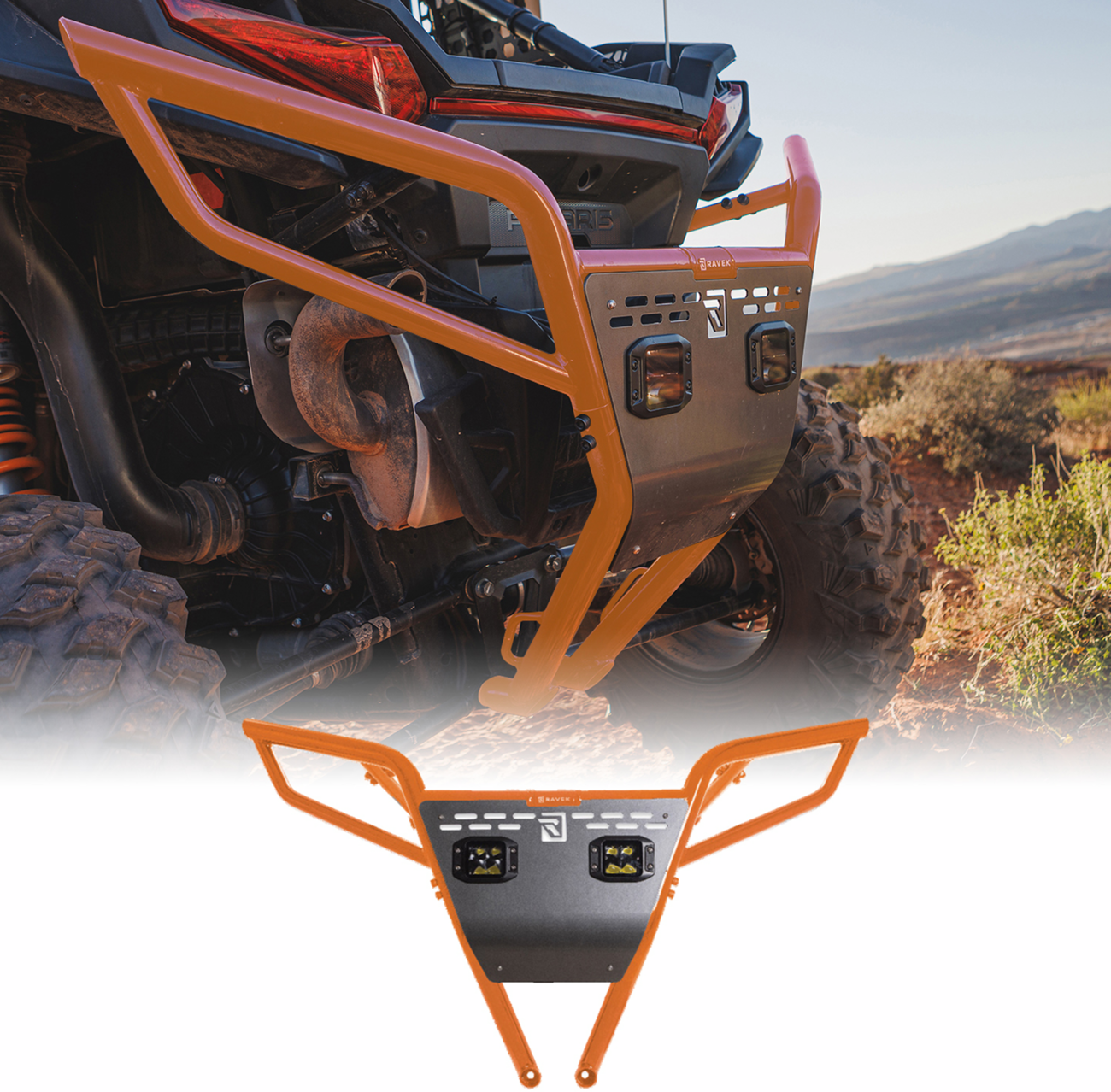 RAVEK - Rear Bumper with LED Lighting - 05301694