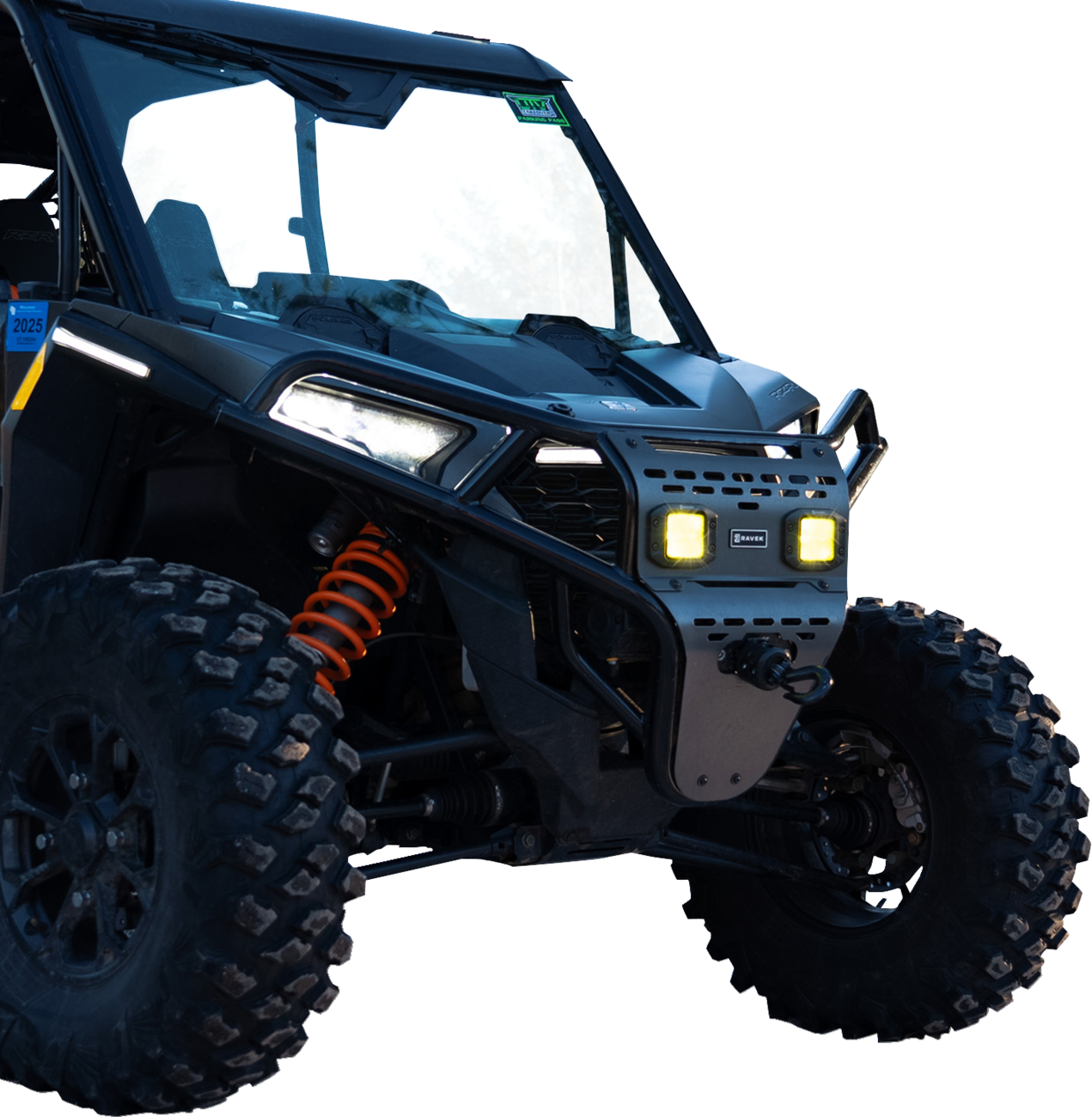 RAVEK - Front Bumper/Skid Plate with Lights - 05301698