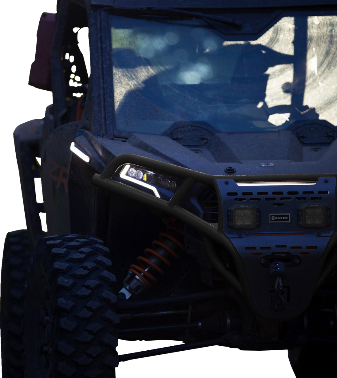 RAVEK - Front Bumper/Skid Plate with Lights - 05301697