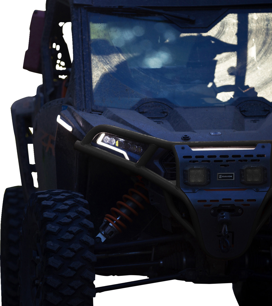 RAVEK - Front Bumper/Skid Plate with Lights - 05301697