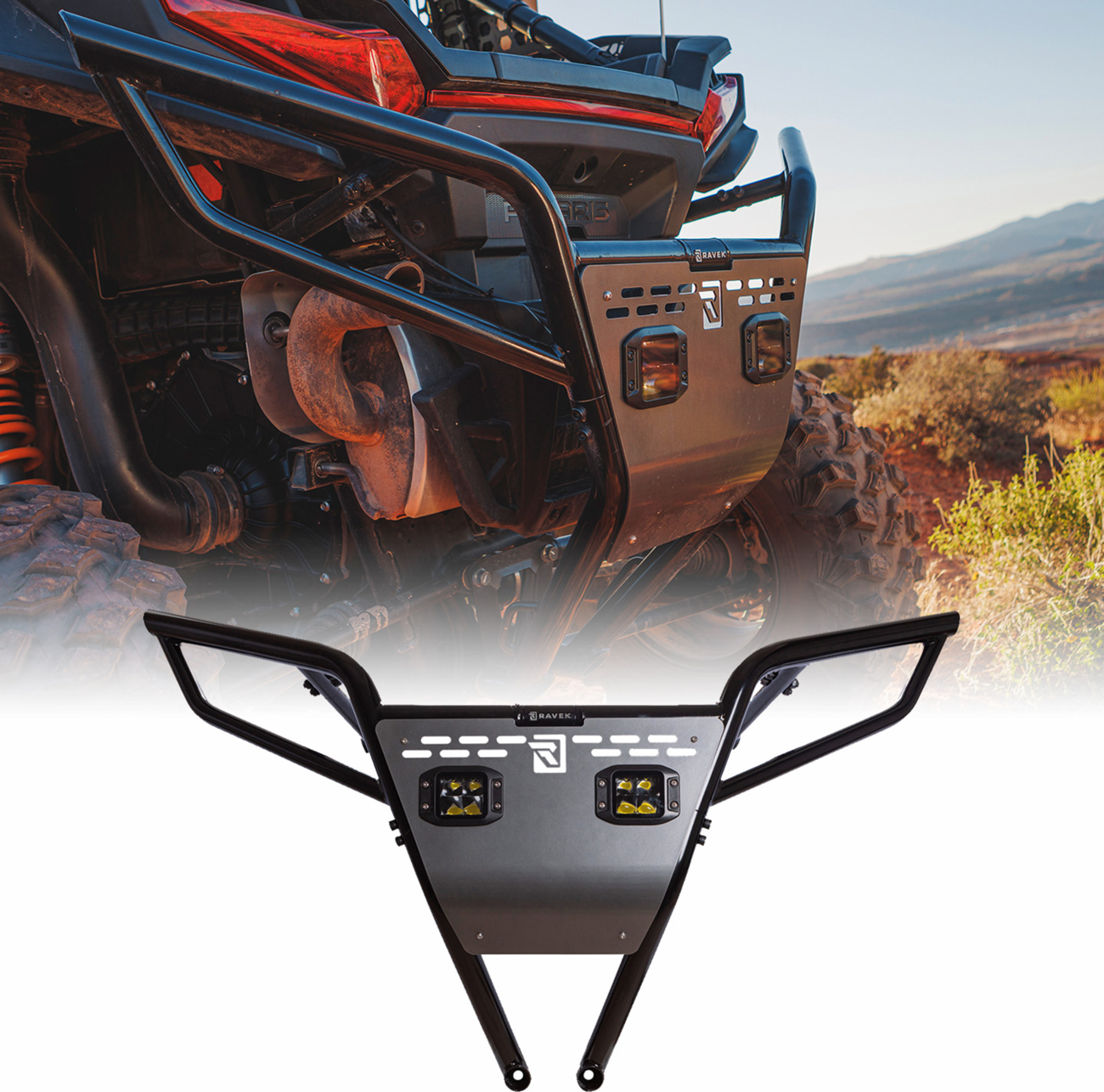 RAVEK - Rear Bumper with LED Lighting - 05301689
