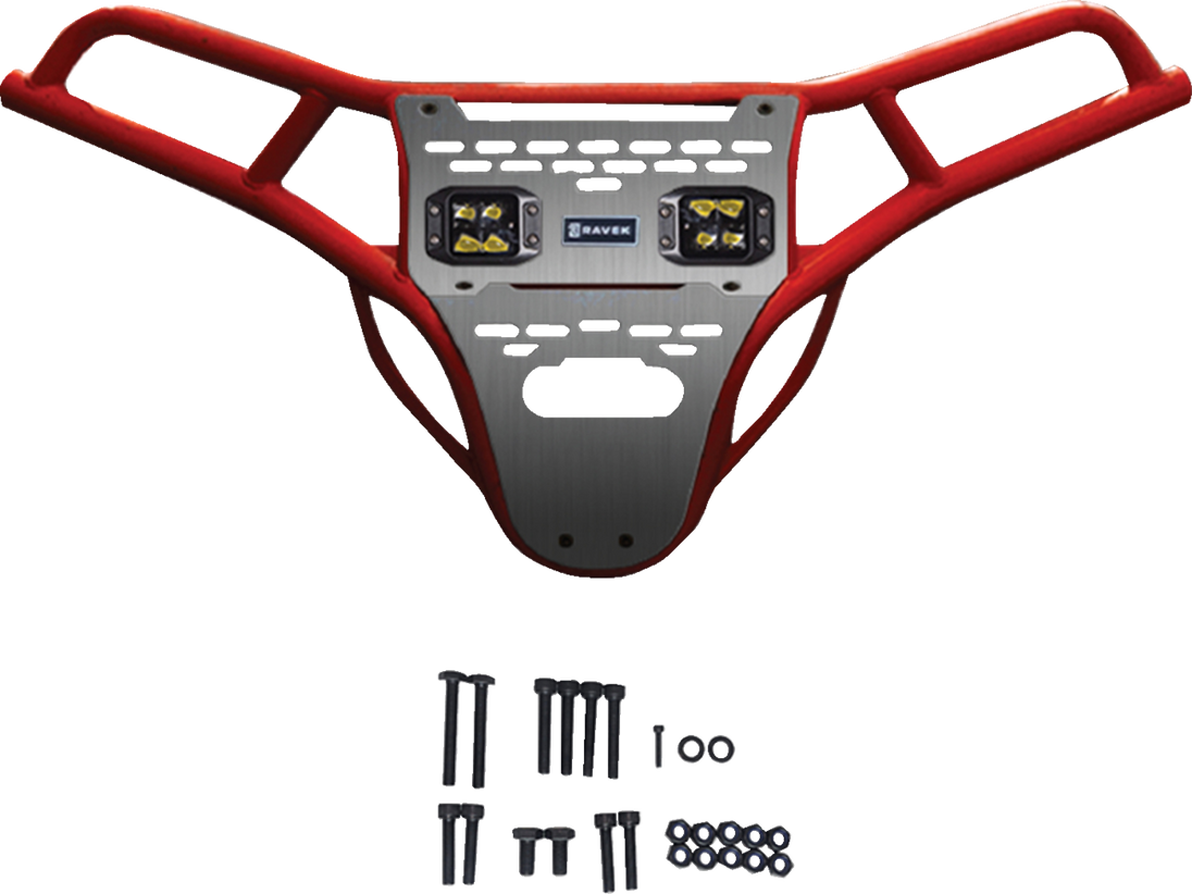 RAVEK - Front Bumper/Skid Plate with Lights - 05301702