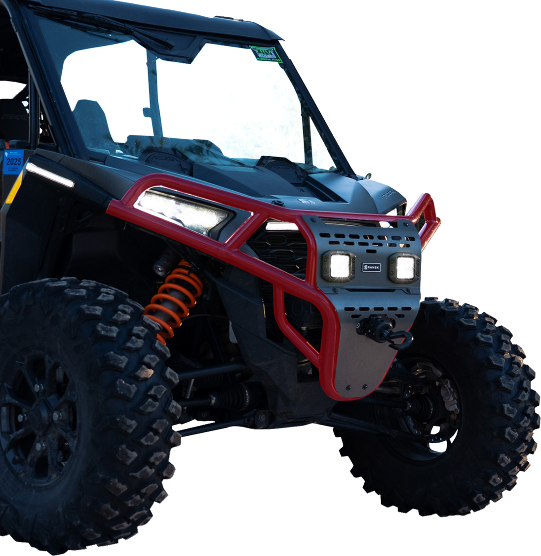 RAVEK - Front Bumper/Skid Plate with Lights - 05301701