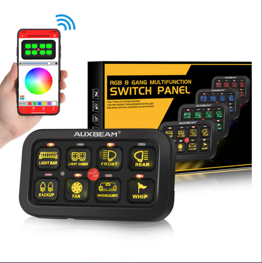 AR-800 RGB SWITCH PANEL WITH APP, TOGGLE/ MOMENTARY/ PULSED MODE SUPPORTED ***FREE SHIPPING***