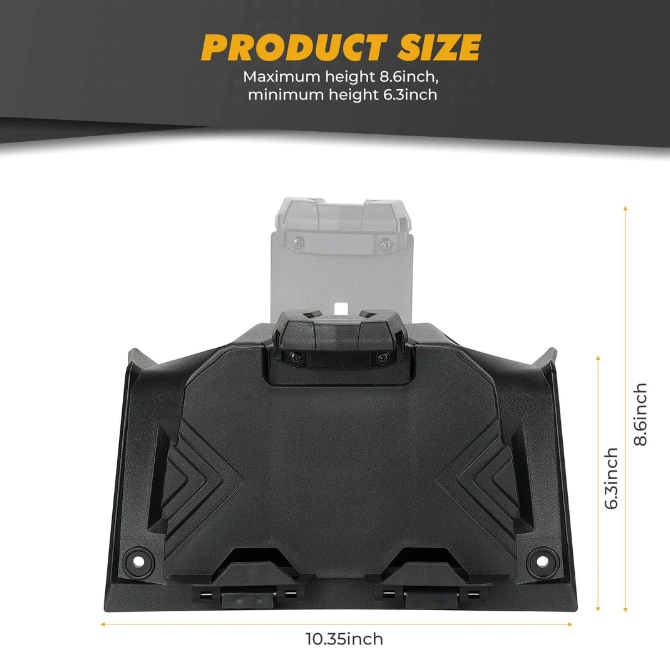 Tablet Holder With Storage Box Fit Polaris RZR XP 1000/ XP Turbo