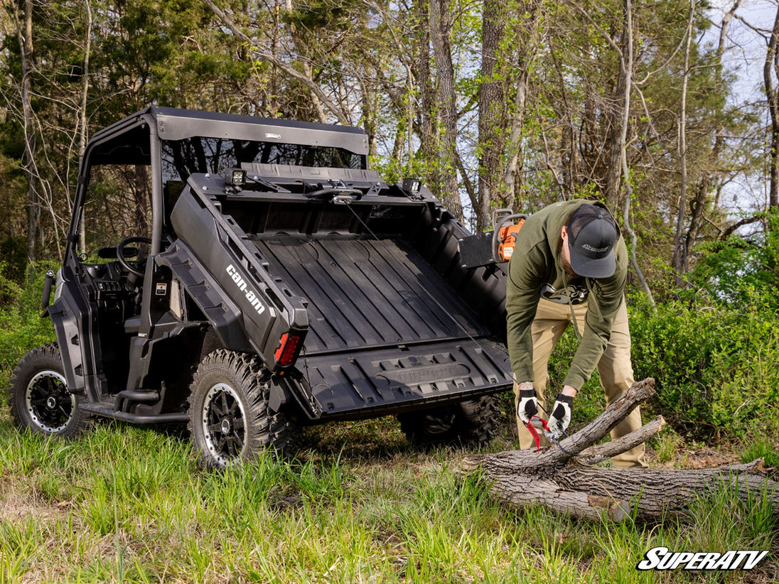 SuperATV - Can-Am Defender Bed Winch - No Lights - BWN-CA-DEF-00