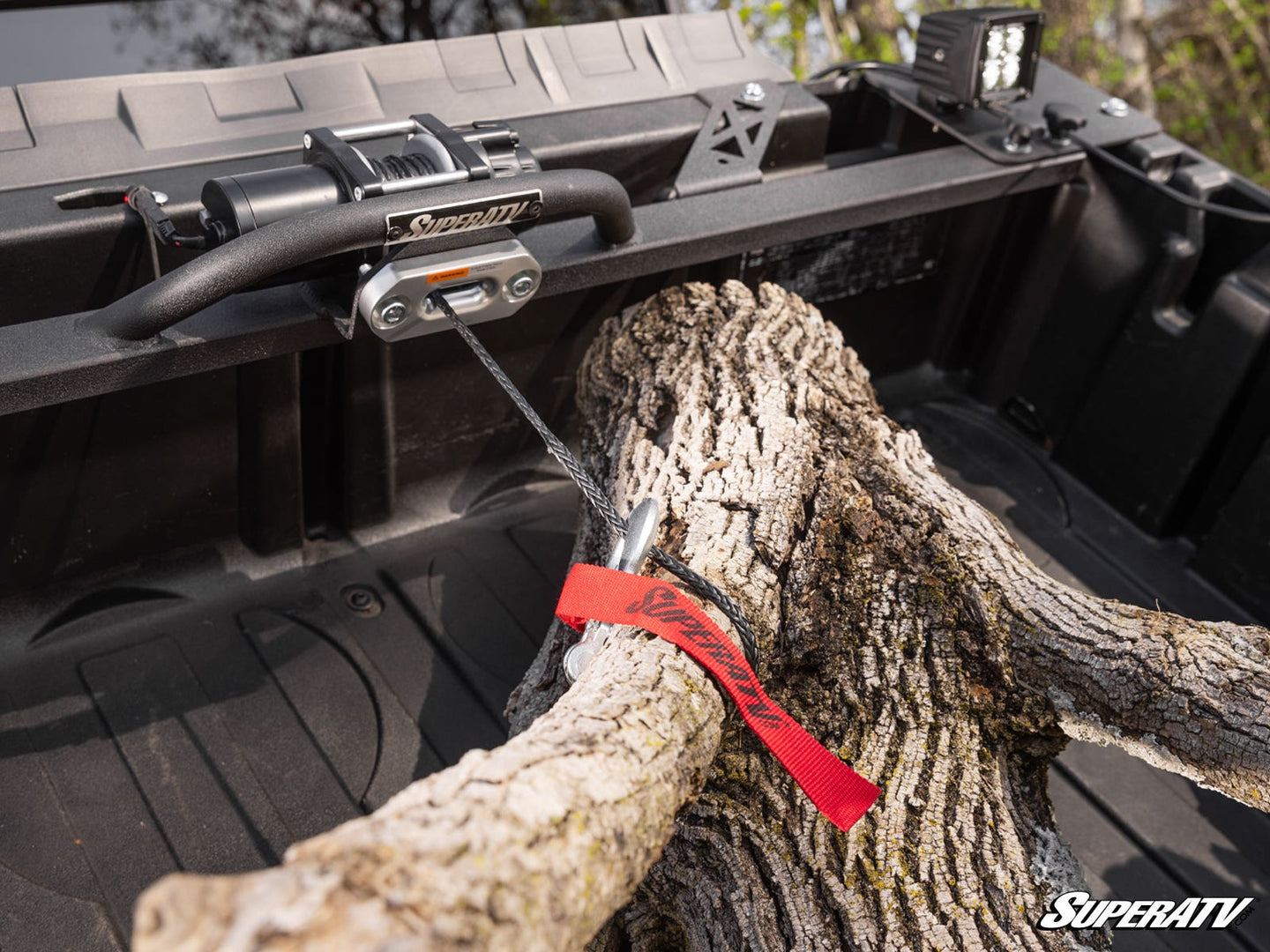 SuperATV - Can-Am Defender Bed Winch - No Lights - BWN-CA-DEF-00#AB