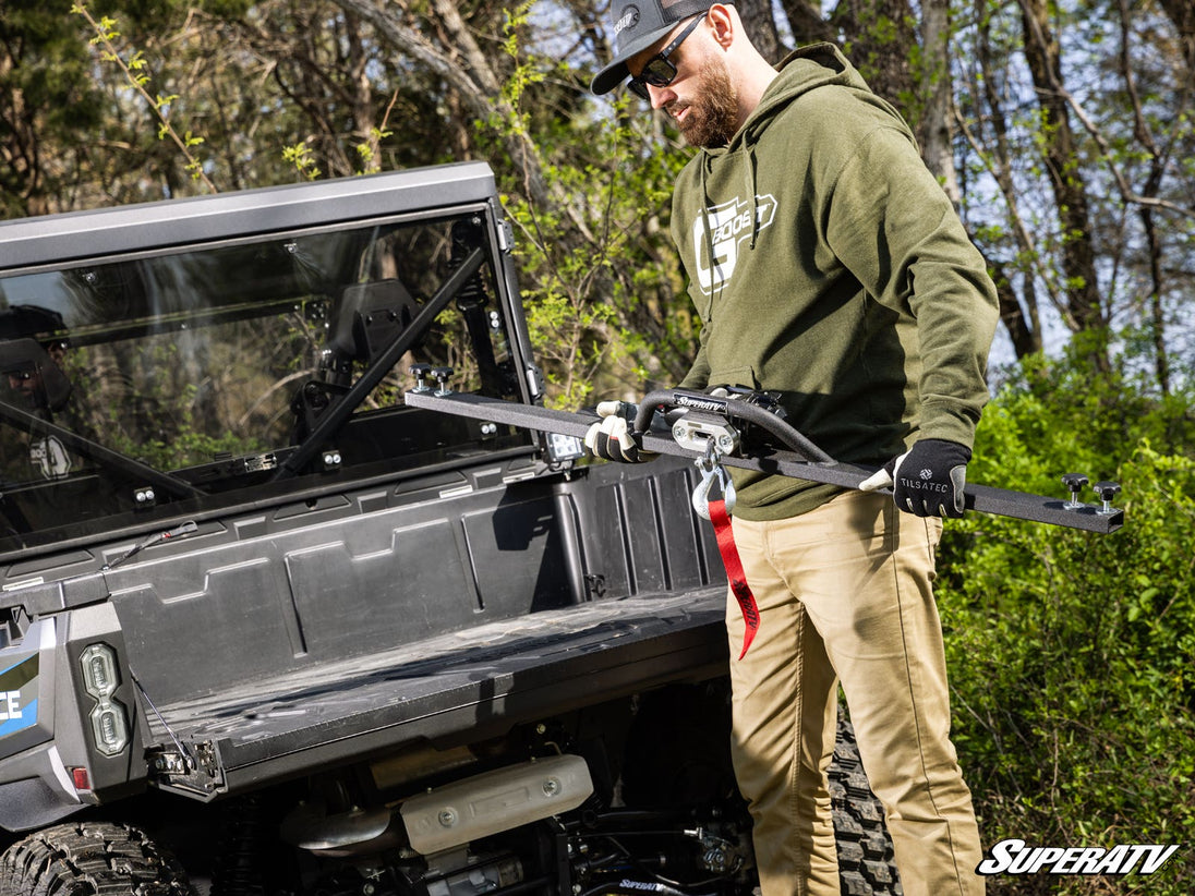 SuperATV - CFMOTO UForce 1000 Bed Winch - 2 Cube Lights - BWN-CF-UF1000-K