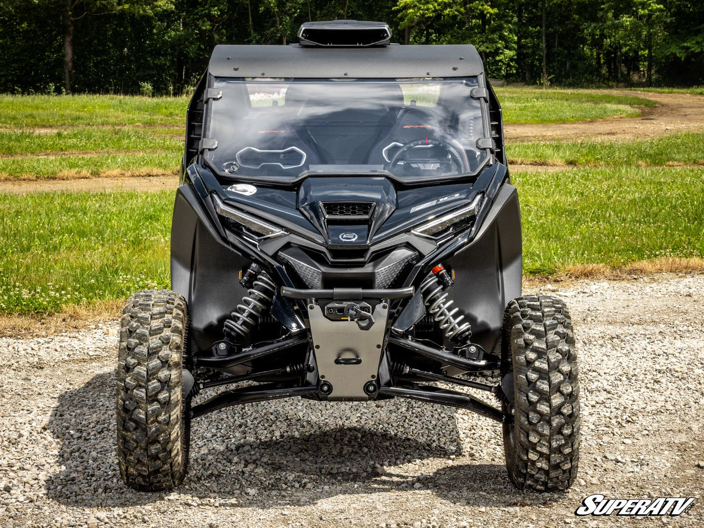 SuperATV - CFMOTO ZForce Z10 Scratch-Resistant Full Windshield - WS-CF-Z10-70