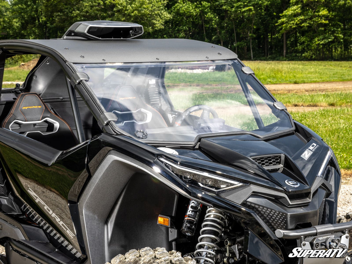 SuperATV - CFMOTO ZForce Z10 Scratch-Resistant Full Windshield - WS-CF-Z10-70
