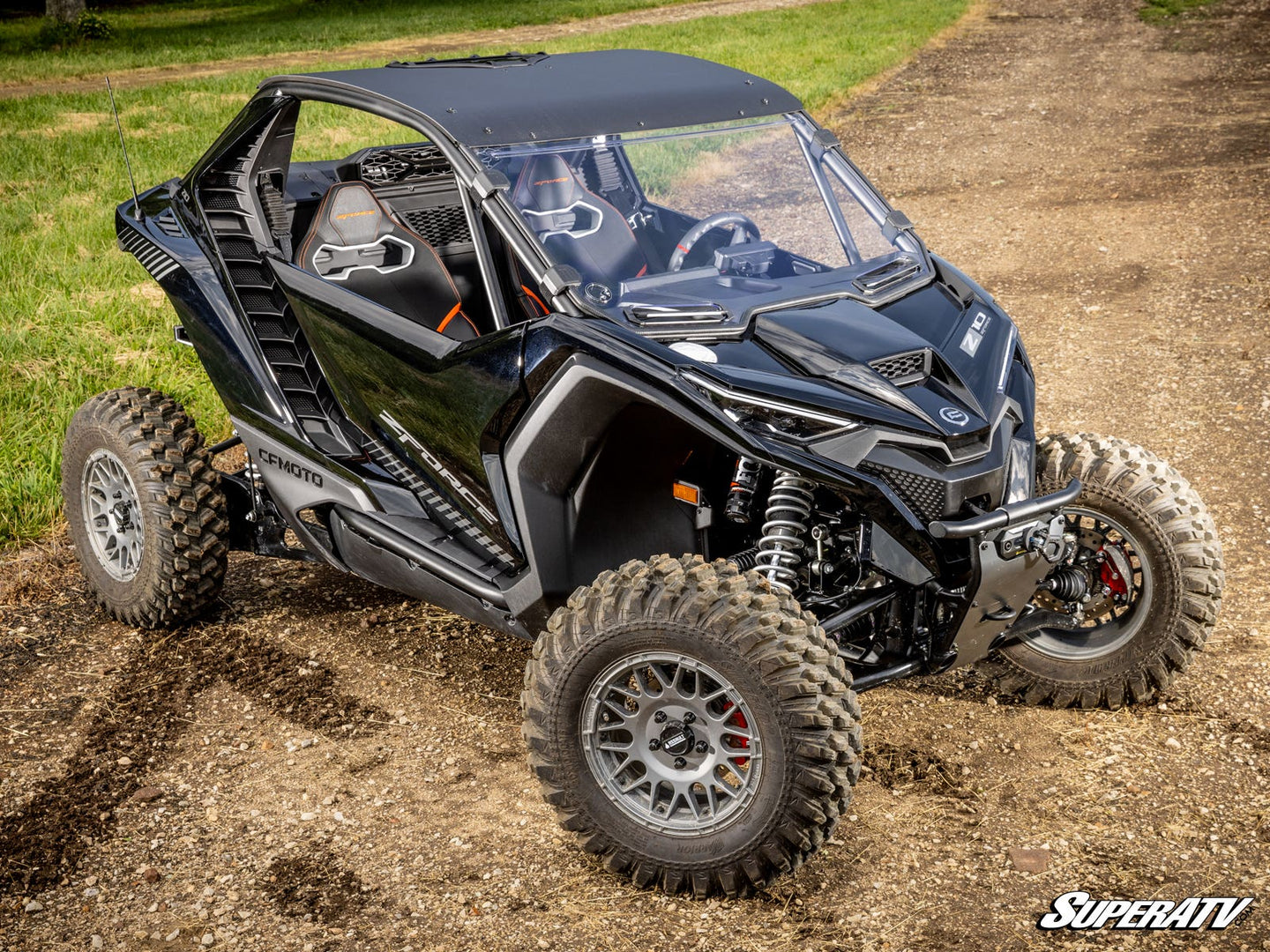 SuperATV - CFMOTO ZForce Z10 Vented Full Windshield - WS-CF-Z10-V-70
