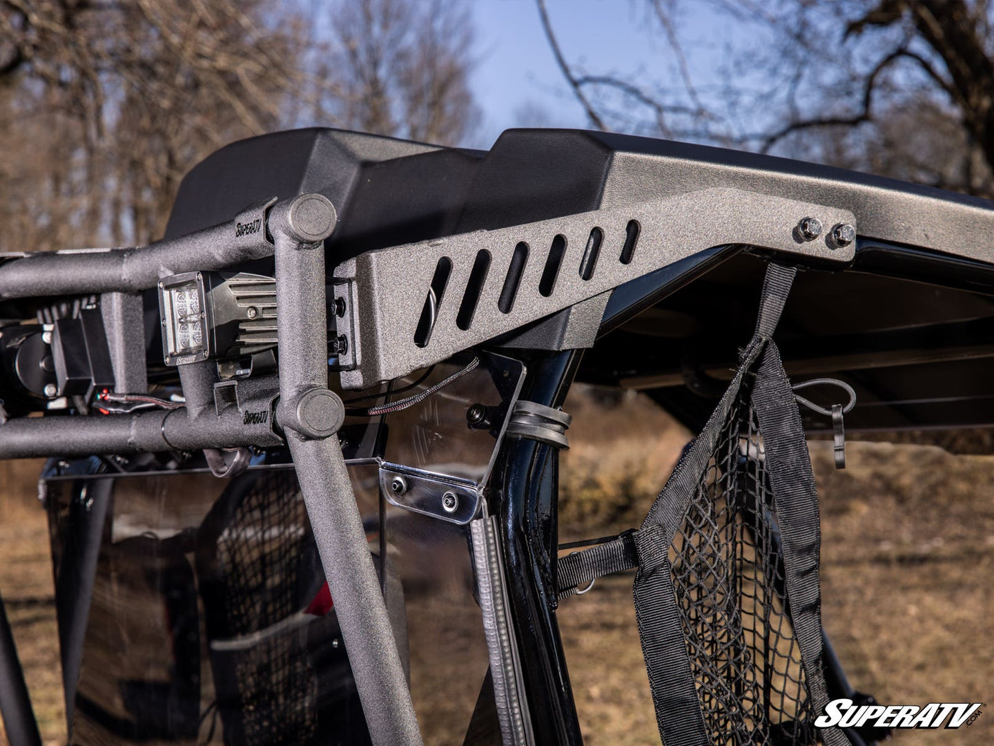 SuperATV - Honda Pioneer 700 Game Loader Rack - 2 Cube Lights - GLR-H-PIO700-001-00-K