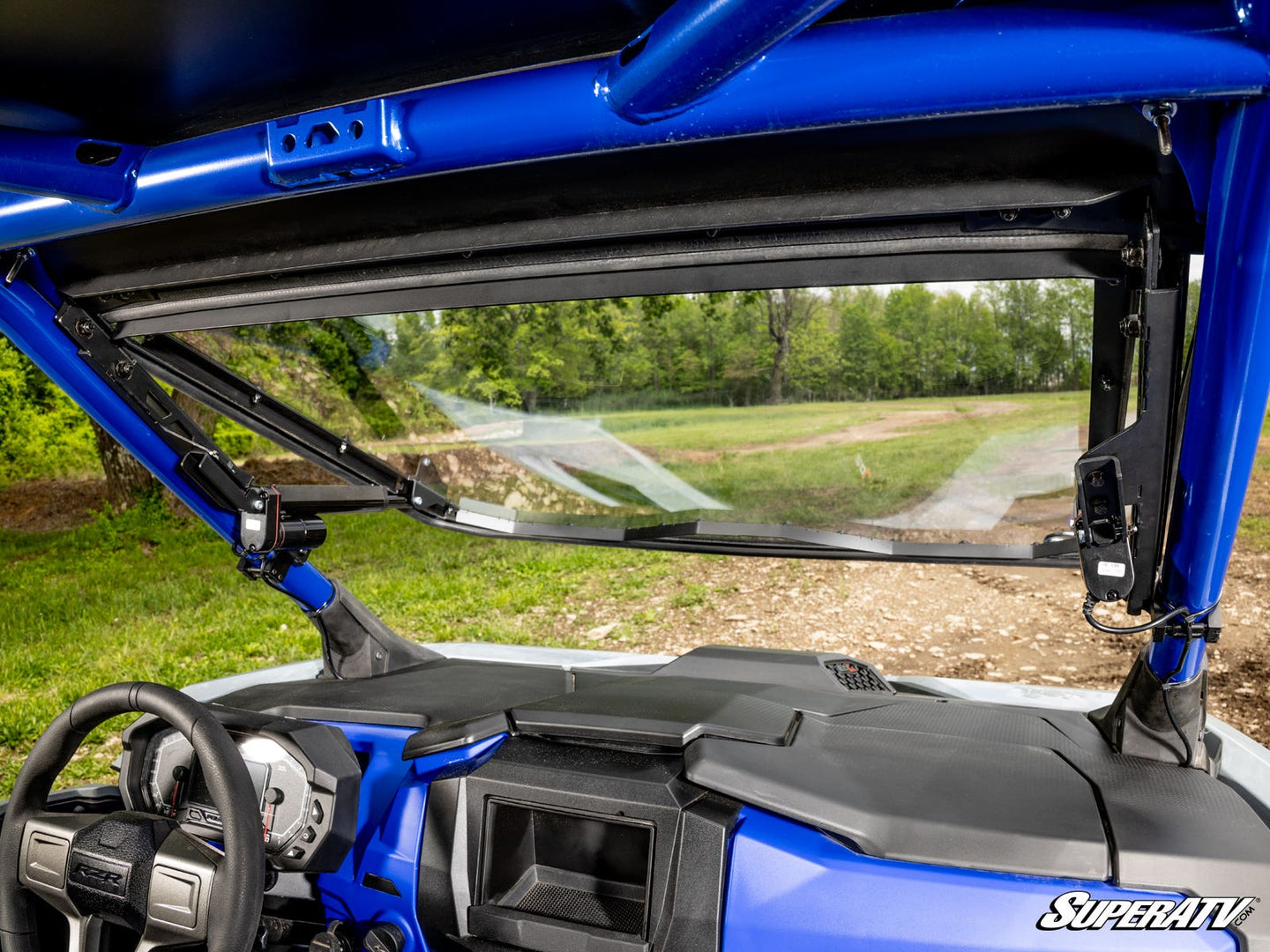 SuperATV - Polaris RZR Pro XP MaxDrive Power Flip Windshield - 2025 - PFWS-P-PROR-001-70#AD