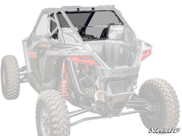 SuperATV - Polaris RZR PRO XP Rear Windshield - Light Tint - Audio - 2025+ - RWS-P-PROS-76