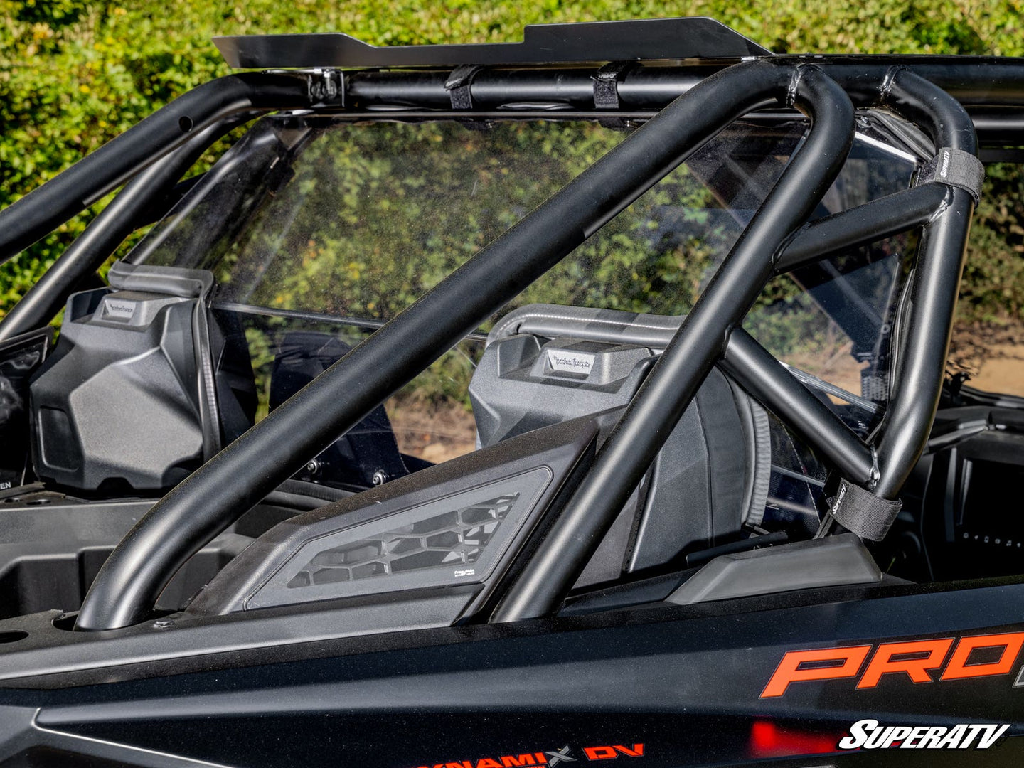 SuperATV - Polaris RZR PRO XP Rear Windshield - Light Tint - Audio - 2025+ - RWS-P-PROS-76