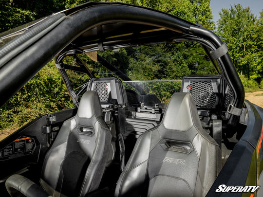 SuperATV - Polaris RZR PRO XP Rear Windshield - Light Tint - Audio - 2025+ - RWS-P-PROS-76