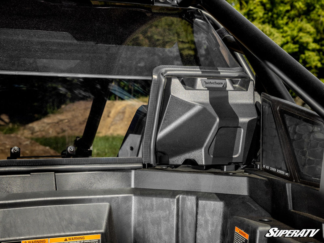 SuperATV - Polaris RZR PRO XP Rear Windshield - Light Tint - Audio - 2025+ - RWS-P-PROS-76