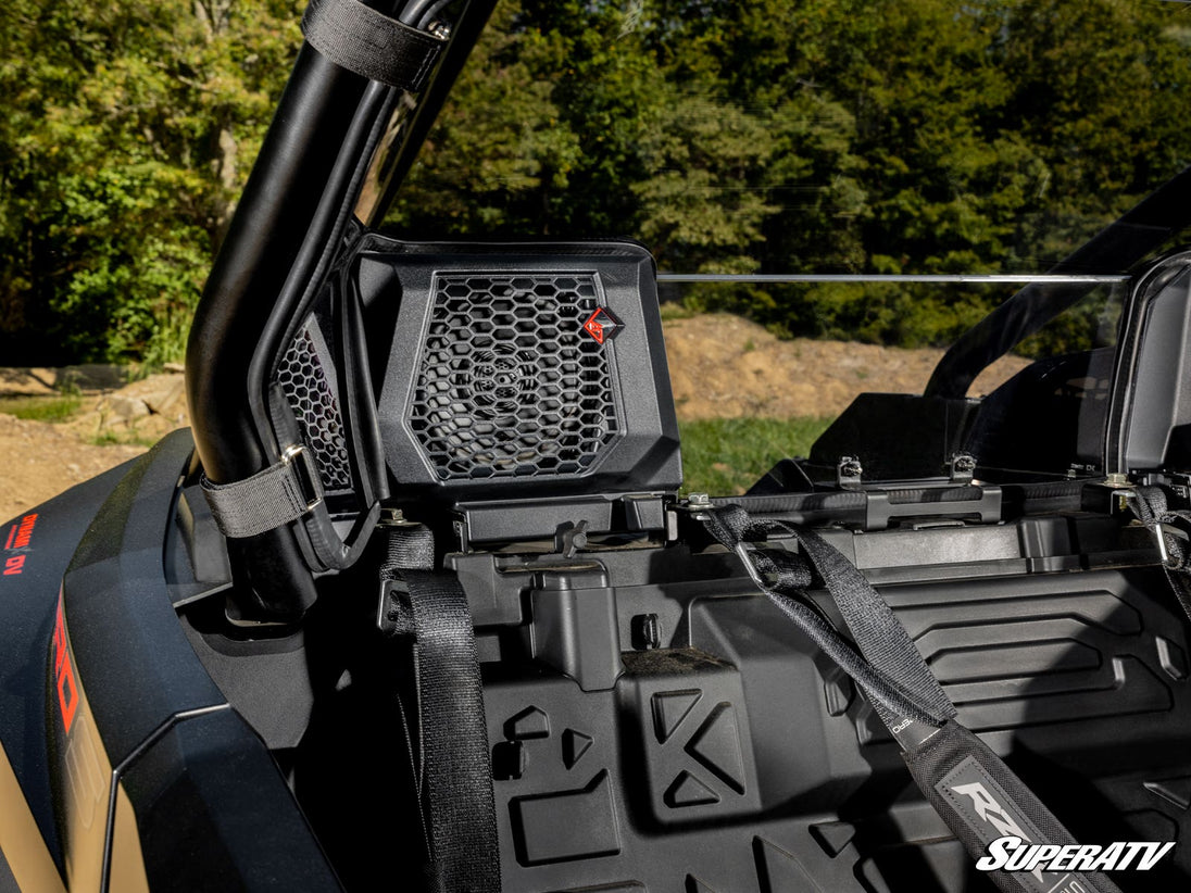 SuperATV - Polaris RZR PRO XP Rear Windshield - Light Tint - Audio - 2025+ - RWS-P-PROS-76